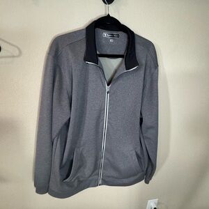 Pebble Beach Performance Men’s Full Zip Jacket Gray XL Golf Activewear